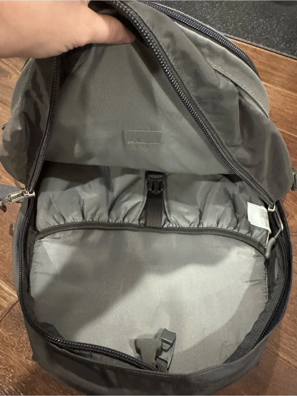 The North Face Recon Backpack in Gray and Black